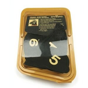 Vintage Spalding Golf Iron Covers Set (3-9, PW, SW) Weatherproof Club Protectors